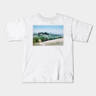 Tuscany landscape Casa del Sole Kids T-Shirt